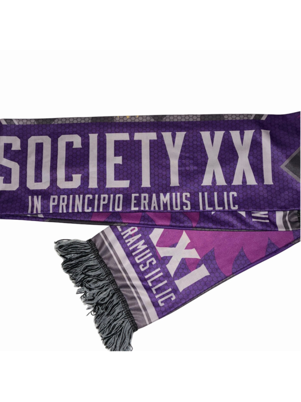 Orlando City Soccer Club Society XXI Graphic Print Scarf Lightweight Purple Grey